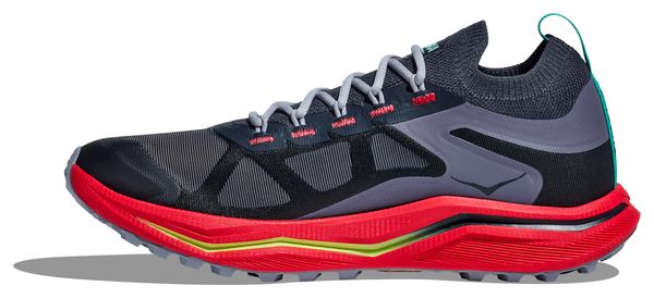 Hoka Zinal 2 Trail Shoes Blue/Red Men's