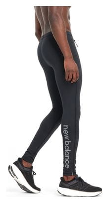 New Balance Sleek Reflective Black Heren Long Tight