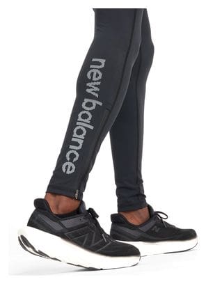 New Balance Sleek Reflective Black Heren Long Tight