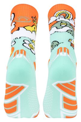 Chaussettes BV Sport Trail Ultra High Flow Collector DBDB Bleu/Orange