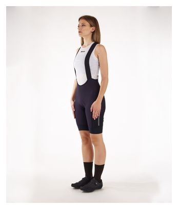 Cuissard Court à Bretelles Femme Santini Gravel Noir