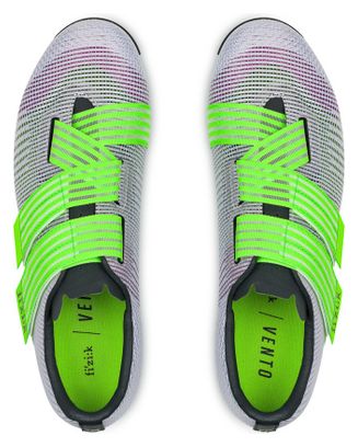 Fizik Powerstrap Aeroweave Viola/Verde Fluo Scarpe da strada unisex