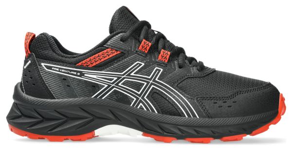 Zapatillas Trail Asics Pre Venture 9 GS Negro/Rojo Niño