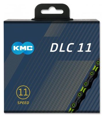 KMC DLC11 116 Link 11V Zwart/Groen