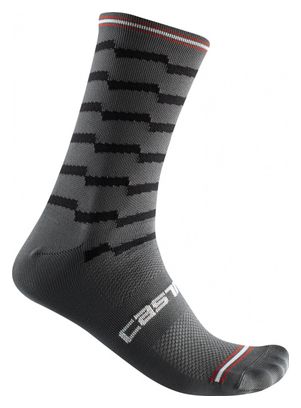 Castelli Unlimited 18 Sokken Grijs/Zwart