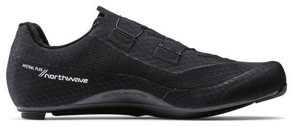 Northwave Mistral Plus Straßenschuhe Schwarz/Dunkelgrau