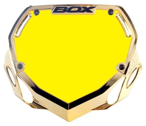 Plaque BOX one pro white et yellow/chrome gold