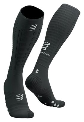 Calzini Compressport Full Socks Aero 2.0 Nero/Bianco