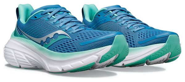 Chaussures de Running Femme Saucony Guide 17 Bleu Blanc