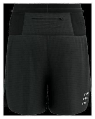 Compressport Trail Racing 2 in 1 Shorts Schwarz