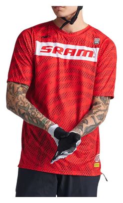 Kurzarmtrikot Troy Lee Designs Skyline Air Sram Rot