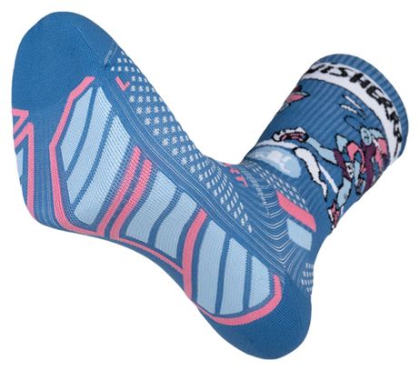 Calzini BV Sport Trail Ultra High Finisher Collector DBDB Blu/Rosa