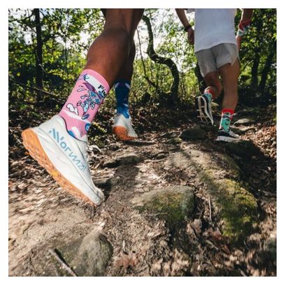 Calzini BV Sport Trail Ultra High Finisher Collector DBDB Blu/Rosa