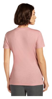 Maglietta Icebreaker Merino 150 Tech Lite Rosa Donna