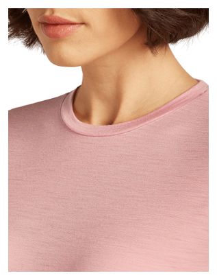T-shirt Icebreaker Femme Mérinos Manches Courtes - Rose - Taille S - Cool-lite