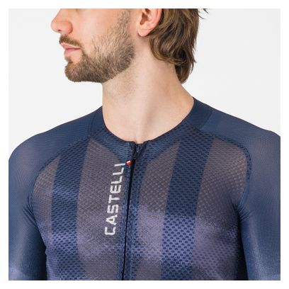 Maillot Manches Courtes Castelli Climber's A/C Bleu Homme