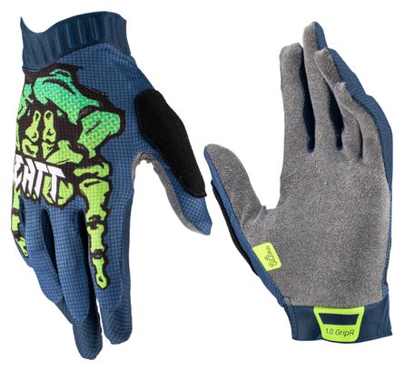 Leatt MTB 1.0 GripR Blue Zombie Long Gloves