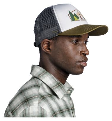 Cappellino Buff Trucker Bianco/Verde