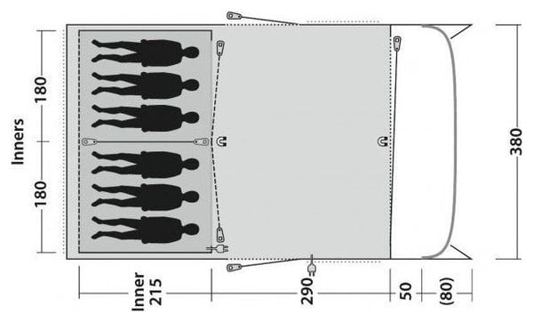 Tente de camping Outwell Greenwood 6