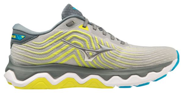 Chaussures de Running Mizuno Wave Horizon 6 Gris Bleu Jaune