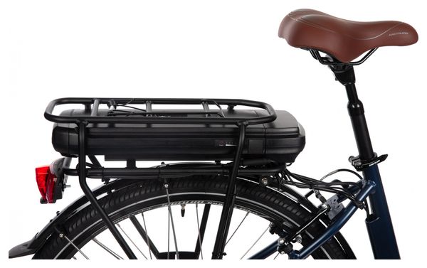 Bicyklet Claude Elektrische Stadsfiets Shimano Tourney 7S 500 Wh 700mm Mat Nachtblauw Bruin