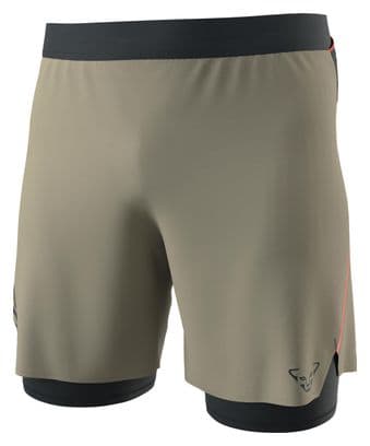 Dynafit Alpine Pro Khaki Men's 2-in-1 shorts