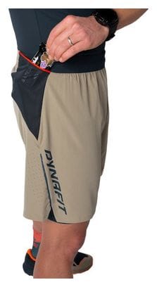 Pantalones cortos 2 en 1 Dynafit Alpine Pro caqui para hombre