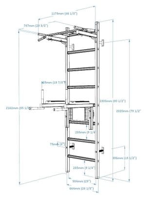 Espalier de gymnastique BenchK 222W