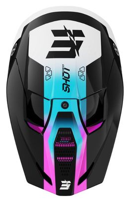 Casque Integral Shot Furious Enfant Rocket Rose Brillant