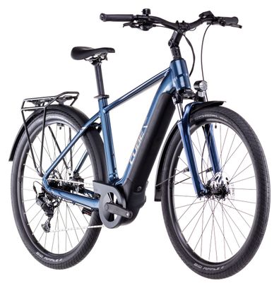 VTC Électrique Cube Touring Hybrid One 500 Shimano Cues 9V 500 Wh 700 mm Bleu Deep Sea 2025