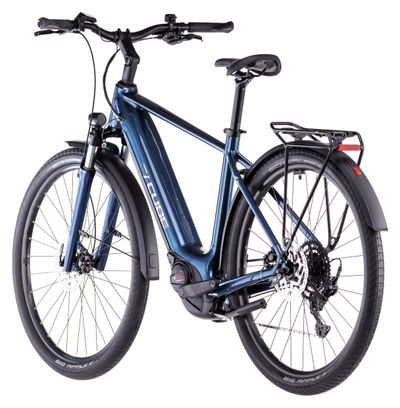 VTC Électrique Cube Touring Hybrid One 500 Shimano Cues 9V 500 Wh 700 mm Bleu Deep Sea 2025