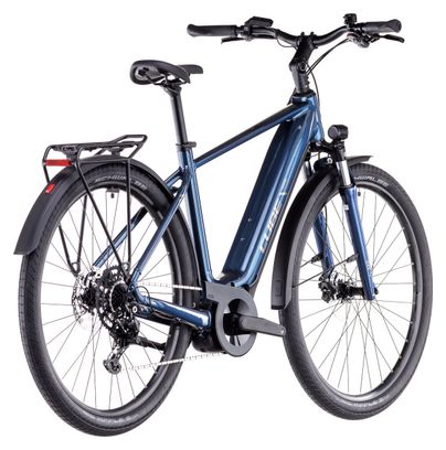 VTC Électrique Cube Touring Hybrid One 500 Shimano Cues 9V 500 Wh 700 mm Bleu Deep Sea 2025