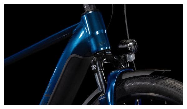 VTC Électrique Cube Touring Hybrid One 500 Shimano Cues 9V 500 Wh 700 mm Bleu Deep Sea 2025