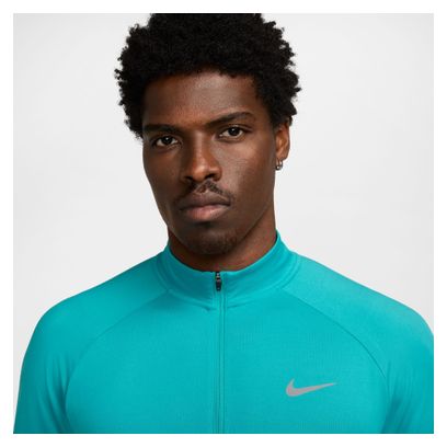 Camiseta de Tirantes Nike Dri-Fit Stride Azul 1/2 Cremallera, Hombre