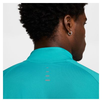Camiseta de Tirantes Nike Dri-Fit Stride Azul 1/2 Cremallera, Hombre