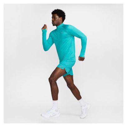 Camiseta de Tirantes Nike Dri-Fit Stride Azul 1/2 Cremallera, Hombre