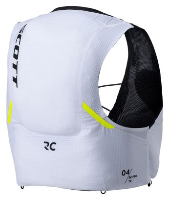 Unisex Hydration Jacket Scott RC Pro TR 4L + Flasks White 