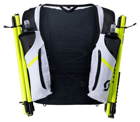 Unisex Hydration Jacket Scott RC Pro TR 4L + Flasks White 