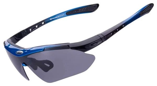 Lunettes de vélo polarisées Rockbros 10007 - Noir et bleu