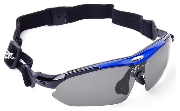 Lunettes de vélo polarisées Rockbros 10007 - Noir et bleu