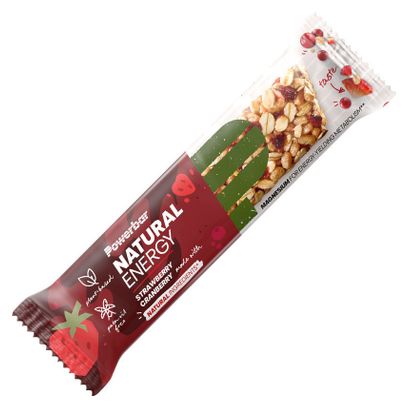 Boîte Natural Energy Cereal Bar (18x40g) - Powerbar - Fraise Et Cranberry - Barres énergétiques