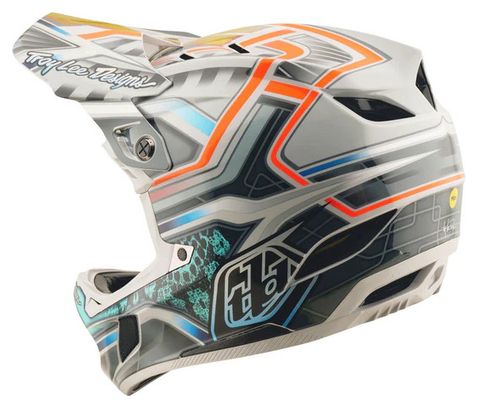 Casco integrale Troy Lee Designs D4 Composite Mips Grey