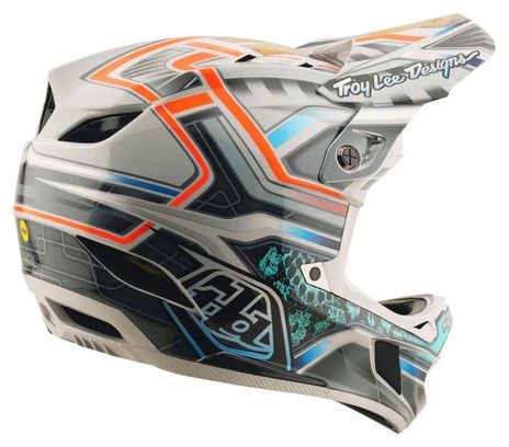 Casco integrale Troy Lee Designs D4 Composite Mips Grey
