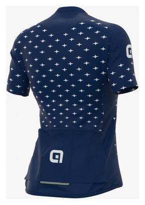 Alé Stars Damen Kurzarmtrikot Marineblau/Weiß