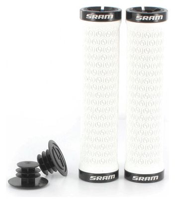 SRAM Paire de Grips Lock On Blanc