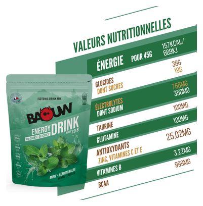 Baouw Energiegetränk Minze-Melisse  585 g