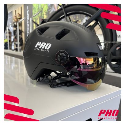 Casque Speed Pedelec 2 Visières et éclairage LED - NTA 8776