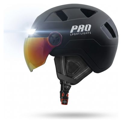 Casco per Speed Pedelec con 2 visiere e illuminazione a LED