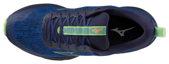 Chaussures de Trail Running Mizuno Wave Rider TT Bleu Vert