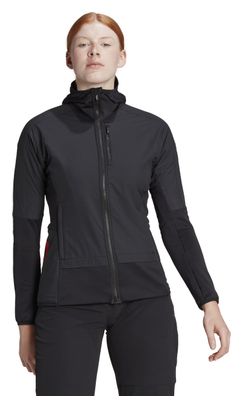 Chaqueta cortavientos Adidas Five Ten Flooce para mujer Negra